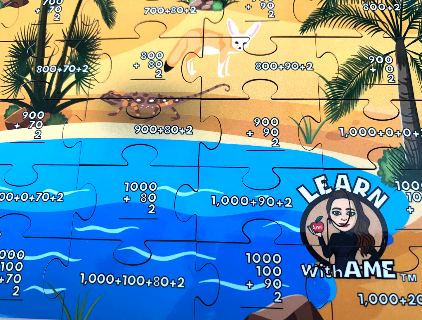 5 🐪 Sahara Desert - 1,200 chart in Expanded form 🧩