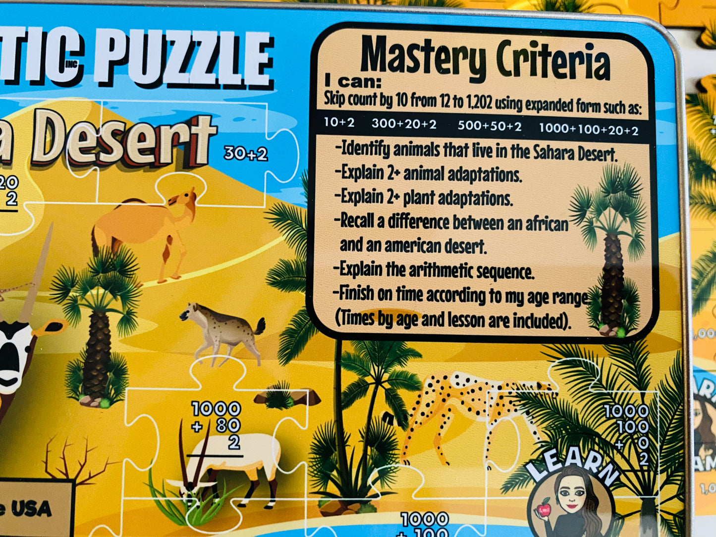5 🐪 Sahara Desert - 1,200 chart in Expanded form 🧩